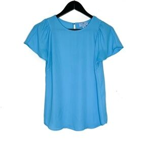 CeCe Blouse Sheridan Flutter Sleeve Blouse